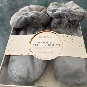 Beauty Muse Pro Warming Slipper Boots Lavender Infused Women One Size Fits Most